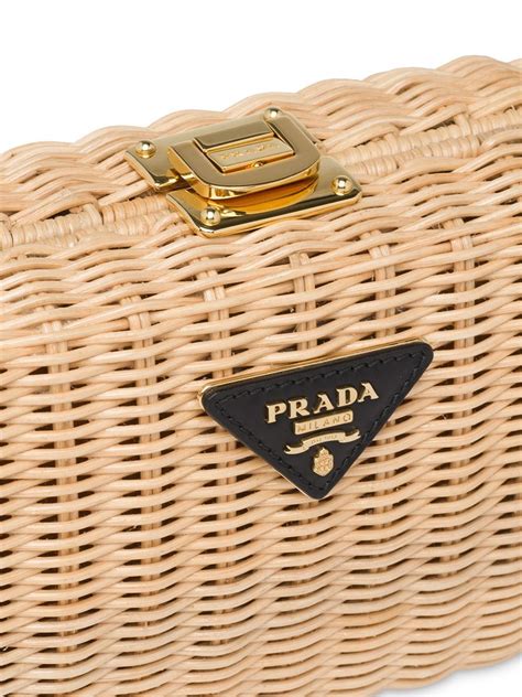 prada wicker clutch.